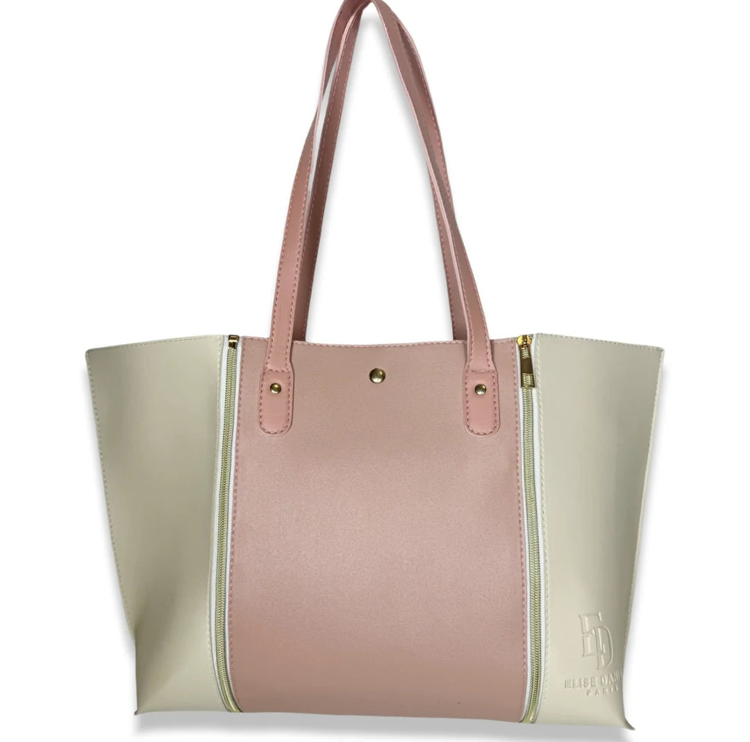 Combined Pink And White Bag