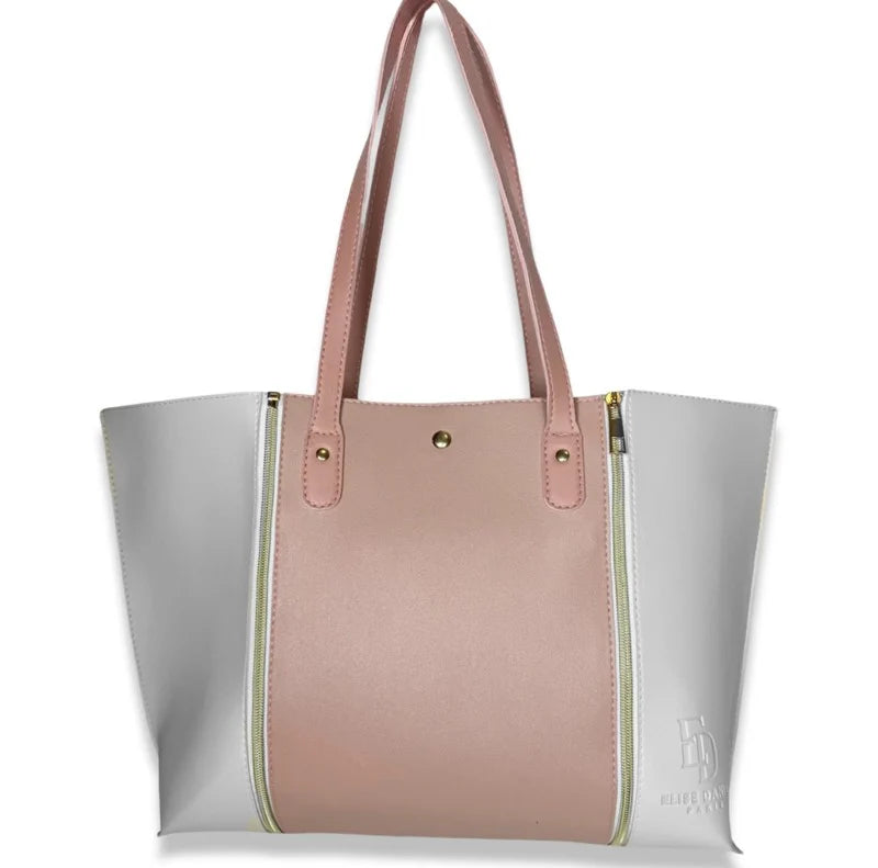 Combined Pink And White Bag